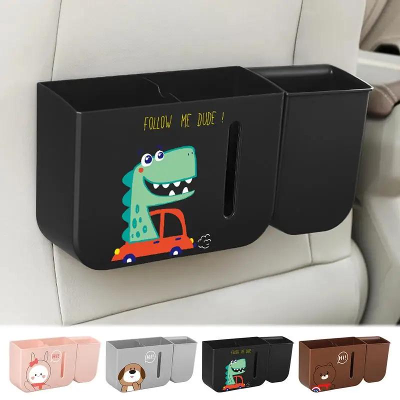 

Car Backseat Trash Bin Multipurpose Waste Storage Can Portable Rubbish Dispenser Durable Garbage Dispenser Car Accessories