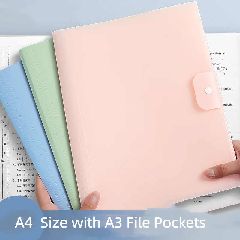 

Папка для файлов A3/A4 с прозрачными внутренними карманами, папка для хранения документов, органайзер для бумаги