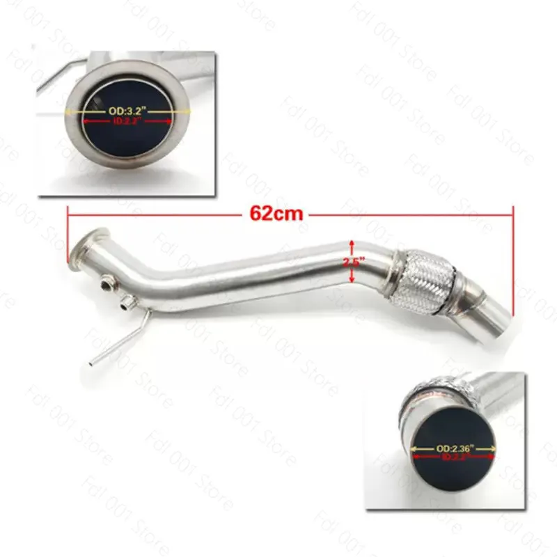 Фото Выхлопная труба из нержавеющей стали для BMW N47 116d 118d 120d 2007-2011 №1