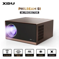 xidu projector 4k android 9 0 native full hd 1080p 12000 lumens bluetooth 5 0 4d keystone 5g wifi daylight outdoor home theater