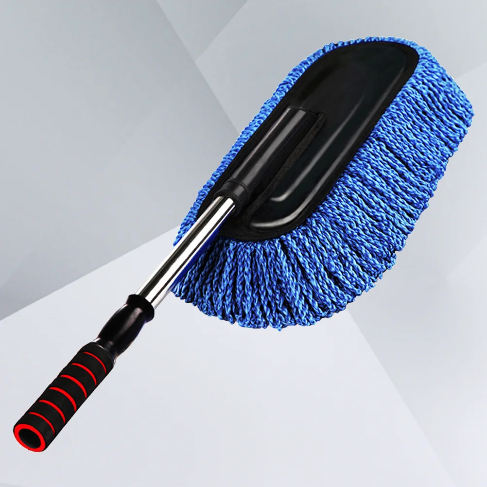 

Super Car Cleaning Supplies Microfiber Duster Interior Cleaner with Long Retractable Handle to Trap Dust and Pollen for Car