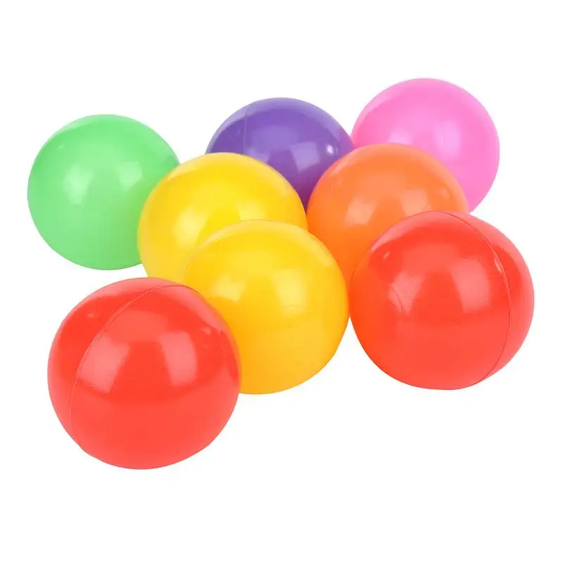 

100/50pcs 5.5cm Colorful Balls Water Pool Balls Soft Plastic Ocean Ball For Play Soft Stress Air Juggling Balls Sensory Baby Toy