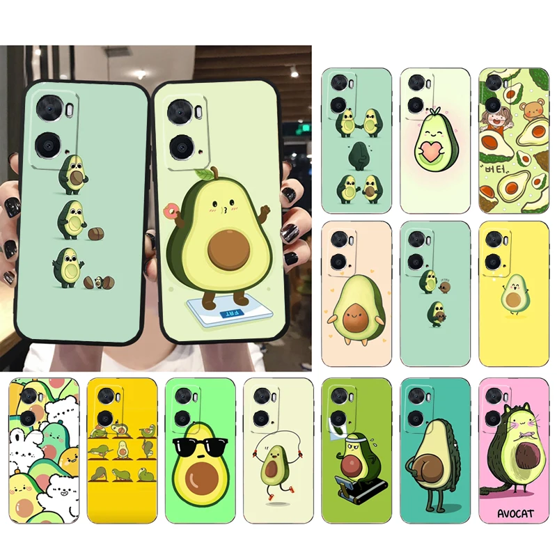 

Phone Case for OPPO A77 A57 A57S A78 A96 A91 A54 A74 A94 A73 A52 A53A53S A15 A16 A17 Avocado Fruit Case