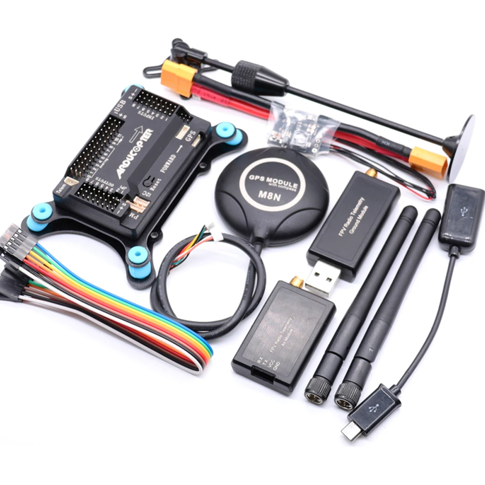 

Pixhawk APM2.8 Flight Controller+ M8N GPS Module (Compass)+ Radio Telemetry (100W/500W) For RC Quadcopter Multicopter FPV Drone