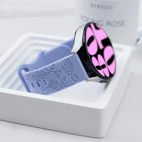 Дизайнерский ремешок с принтами для Samsung Galaxy Fit 3, силиконовый браслет с гравировкой для Samsung Galaxy Fit3, браслет с цветочным принтом