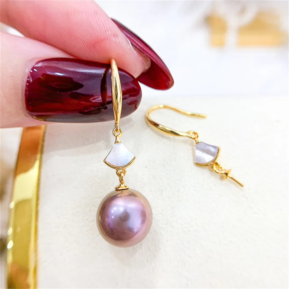 

Аксессуары для сережек «сделай сам» из стерлингового серебра 925 пробы, женский пустой держатель для сережек из искусственного жемчуга, подходит для бусин 9-12 мм