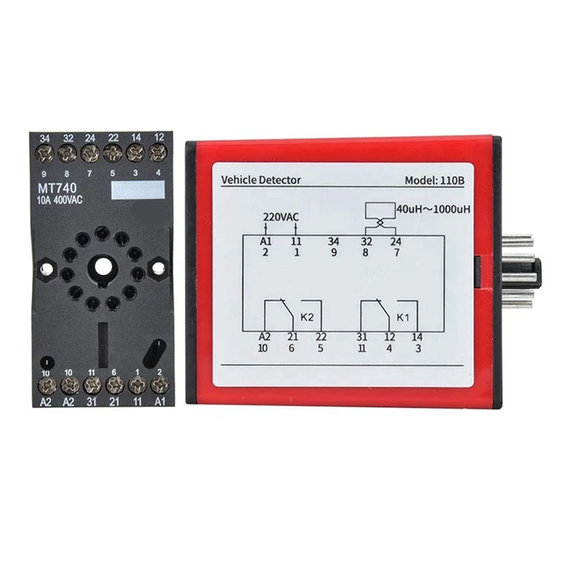 4X 110B детектор автомобиля AC220V одноканальный индуктивный контура для контроля