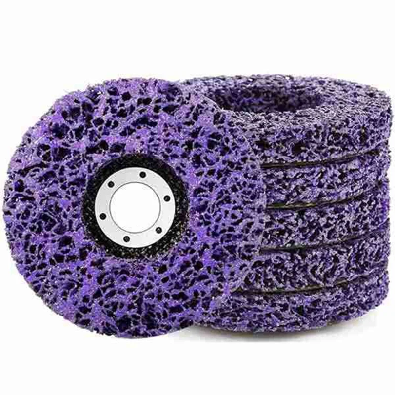 

JEYL 125Mm 5Pcs Disc Abrasive Wheel For Cleaning And Removing Paint And Rust (Purple)