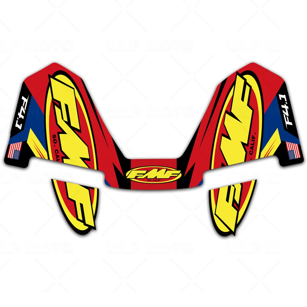 Наклейка на выхлопную трубу мотоцикла, аксессуары для ремонта мотокросса, виниловая наклейка, водонепроницаемая для гонок FMF TURBINECORE 2,1 FACTORY 4,1