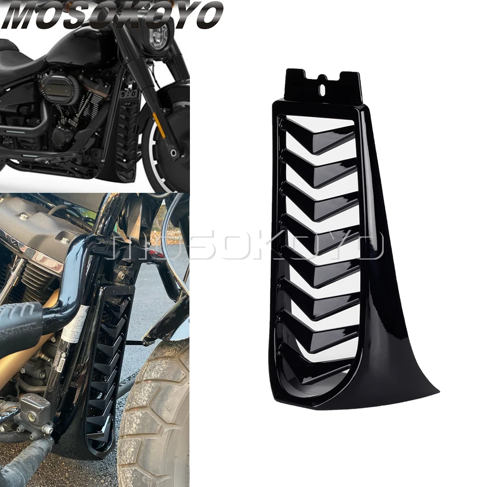 

Черная передняя нижняя крышка радиатора мотоцикла для Harley Softail break Street Bob Fat Bob FXBR 2018-2021 подбородок обтекатель спойлер