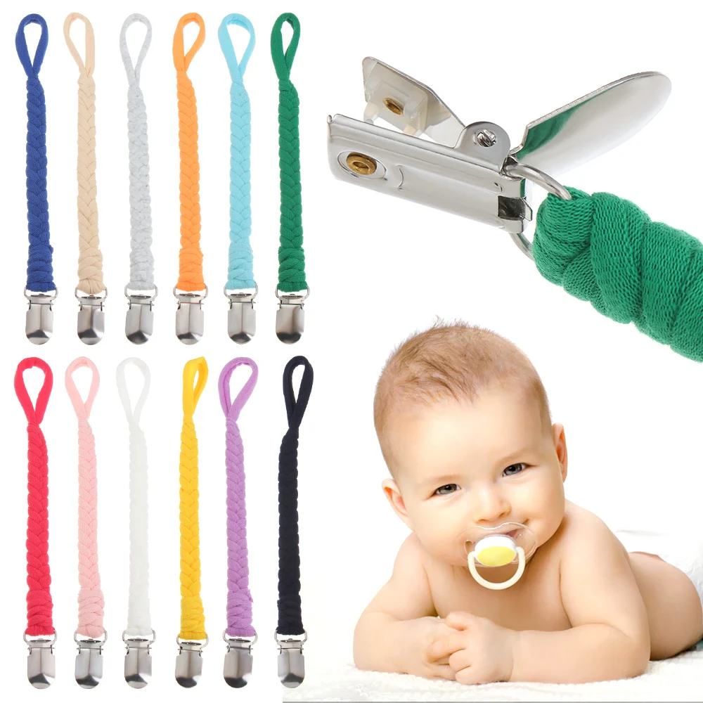 

Pacifier Clips Chain Dummy Clips Infant Baby Teething Soother Pacifier Clip Chain Holder Strap Anti Falling Safe Pacifier Clips