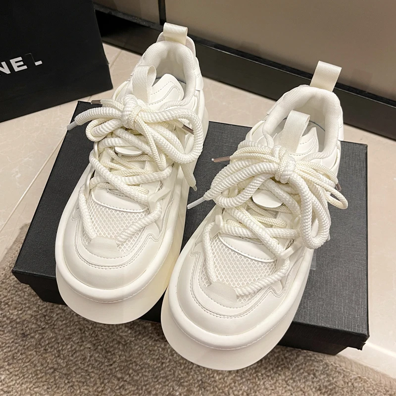 

Женские кроссовки на плоской подошве, повседневные кроссовки на шнуровке, спортивная обувь для бега, осень 2023