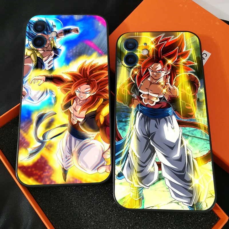 

Japanese Anime Dragon Ball Phone Case For Funda iPhone 13 12 11 Pro Max 13 12 Mini X XR XS Max 6 6s 7 8 Plus Liquid Silicon