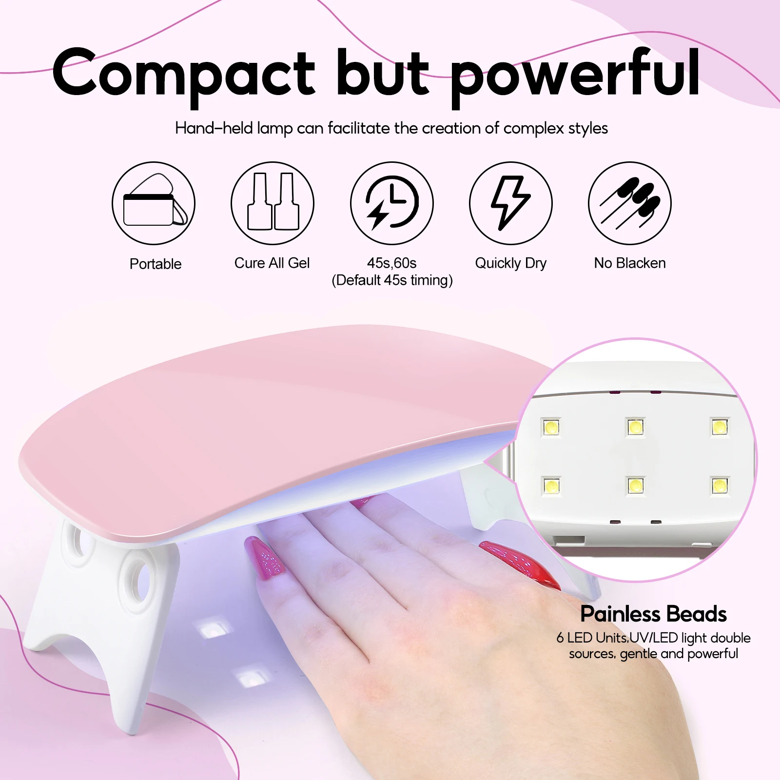 COSCELIA Mini Mouse Гель-лак Для Ногтей Лампа Сушки USB Профессиональный Маникюрный