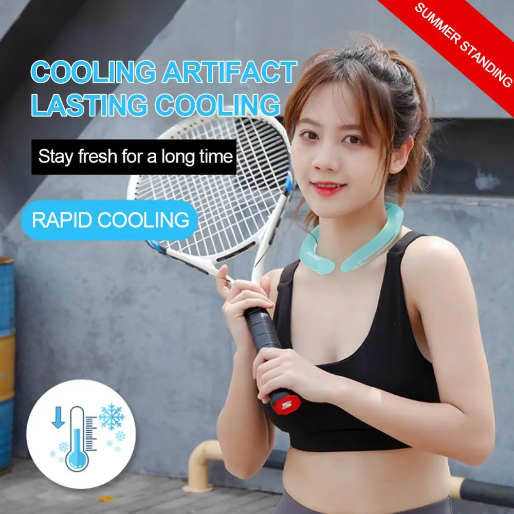 

Icy Cooling Neck Tube Cool Freeze Neck Band Reusable SummerOutdoor Sports Running Cycling Cold Collar IceCushion Chill Massage