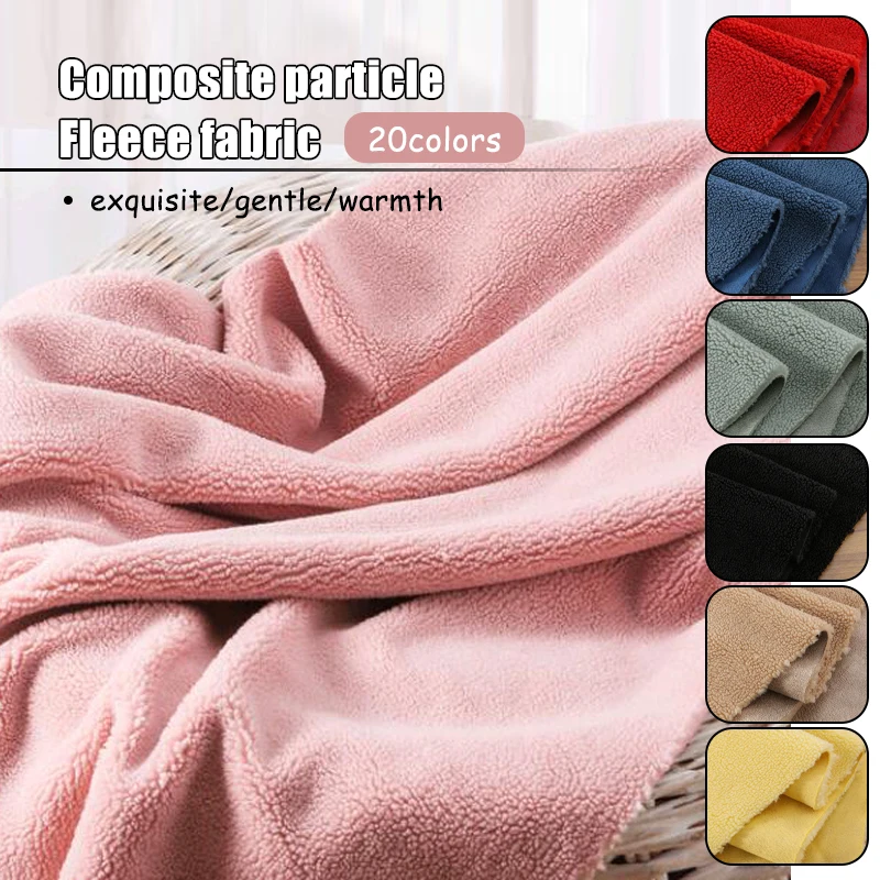 

50x160cm Soft Faux Lamb Wool Sherpa Fleece Suede Fabric Thicken Warm Imitation Cashmere Fur Fabric for Diy Winter Clothing Coat