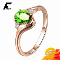 vintage ring 925 silver jewelry oval emerald zircon gemstones open finger rings for women wedding engagement party accessories