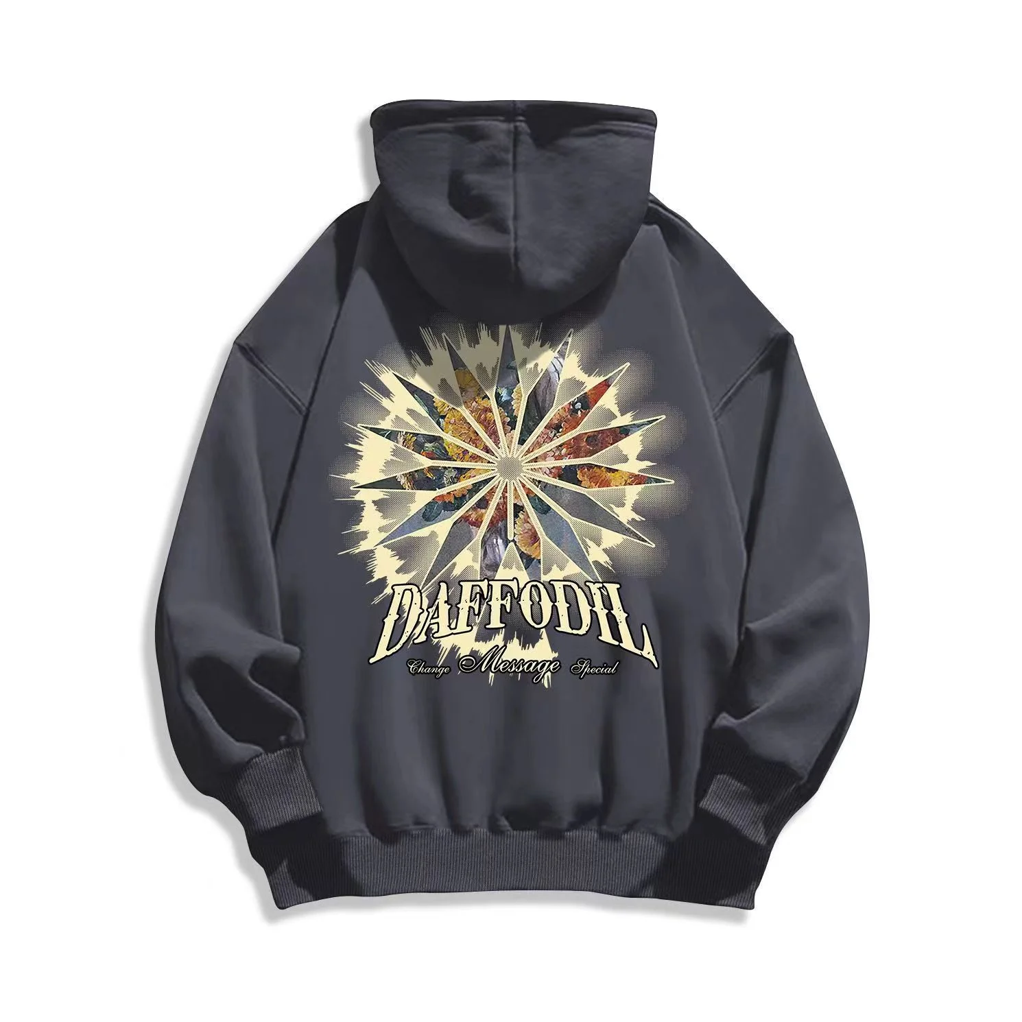 Мужские толстовки Daffodils в стиле хип-хоп, Осенний Свитер оверсайз с капюшоном, уличная одежда, повседневная толстовка, спортивная одежда в ст...