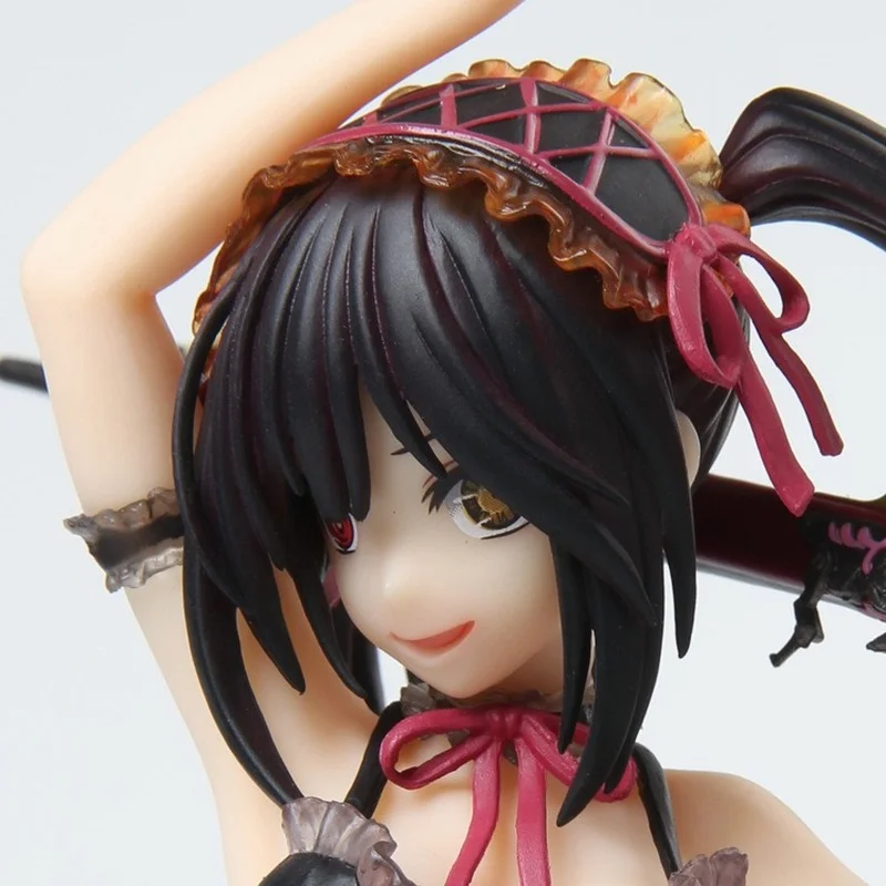 

24CM Anime DATE A LIVE Tokisaki Kurumi Figurine Action Figure Replaceable Accessories Model Toy Birthday Gift Movie Collection