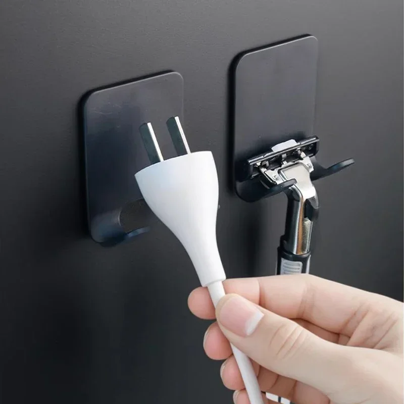 Фото 2/6 шт. крючок для бритвы для ванной комнаты, настенный держатель для бритвы, стеллаж для хранения, бесшовная мужская полка для бритья, органайзер, подставка, аксессуары №3