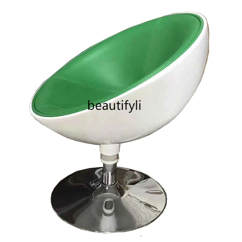 

yj Nordic Creative Simple FRP Sofa Leisure Lazy Rotating Bar Chair
