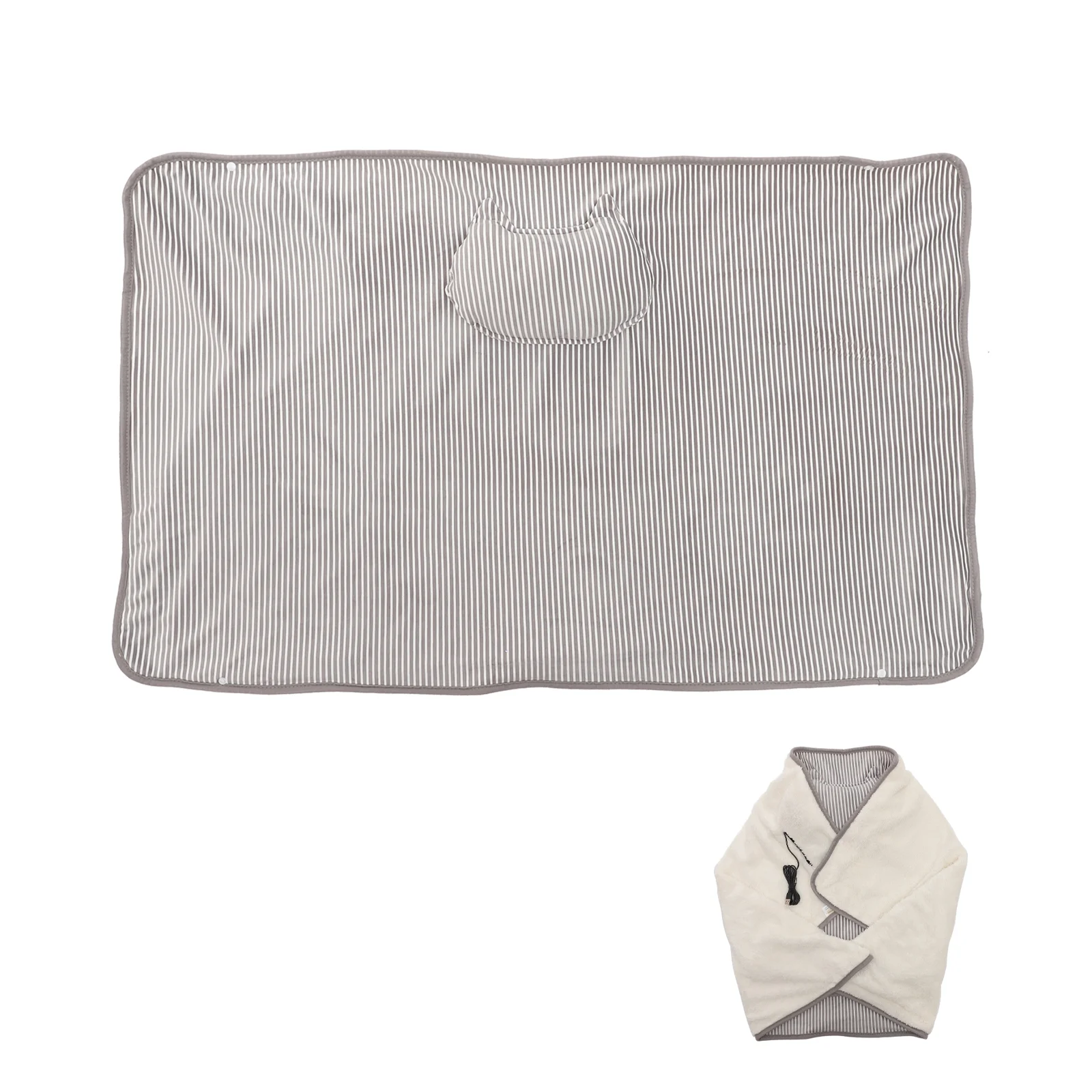 

Electric Blanket Wearable Electrical Heated Camping Single Large Eletric Plush Personal Office Blankets