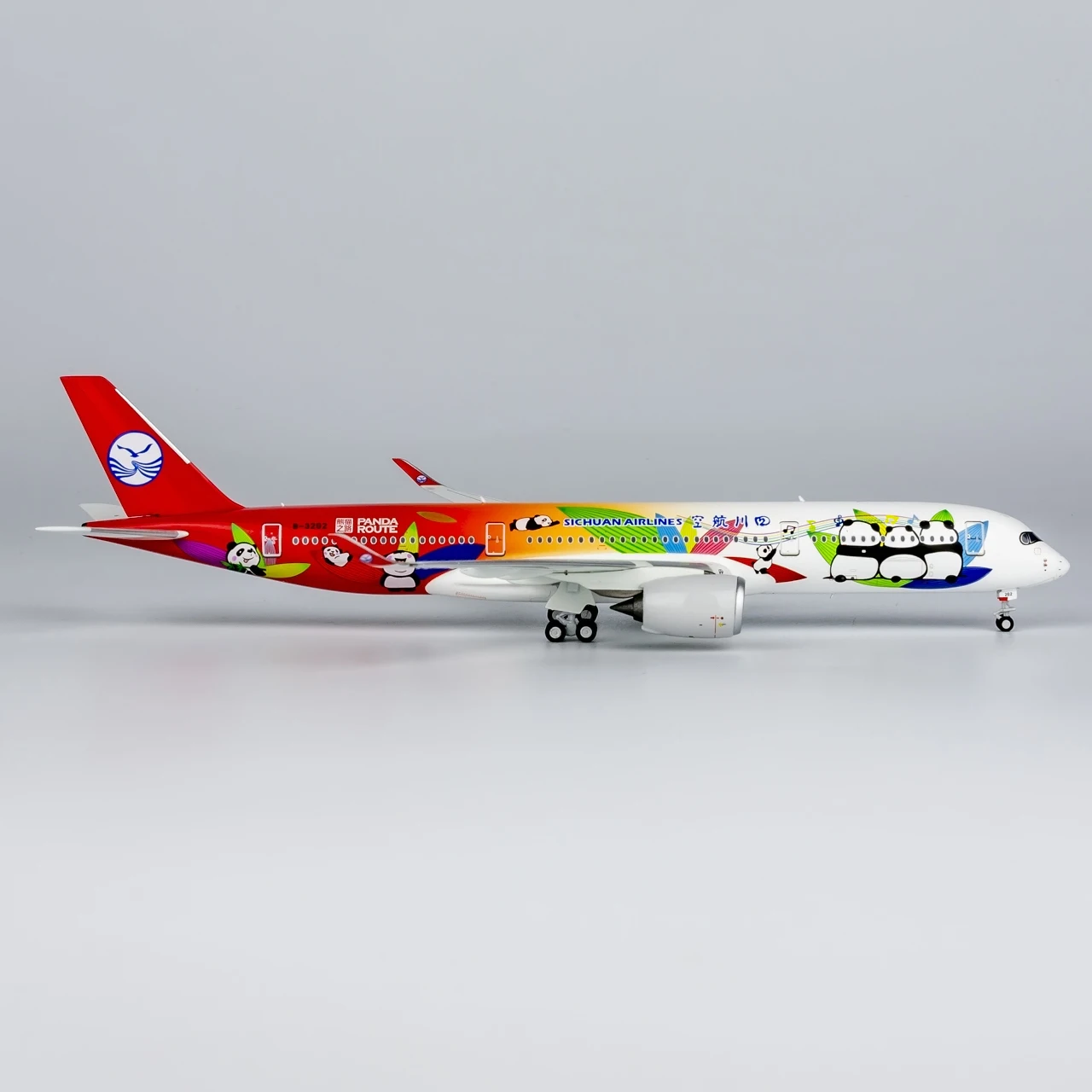 39081 Коллекционный самолет из сплава в подарок модель NG 1:400 Sichuan Airlines Airbus A350-900 литая