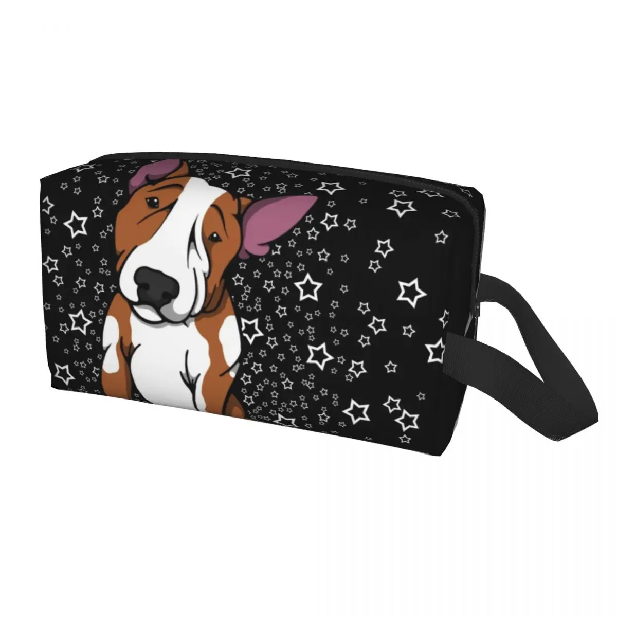 

Kawaii Starry English Bull Terrier Travel Toiletry Bag for Women Dog Animal Makeup Cosmetic Organizer Beauty Storage Dopp Kit