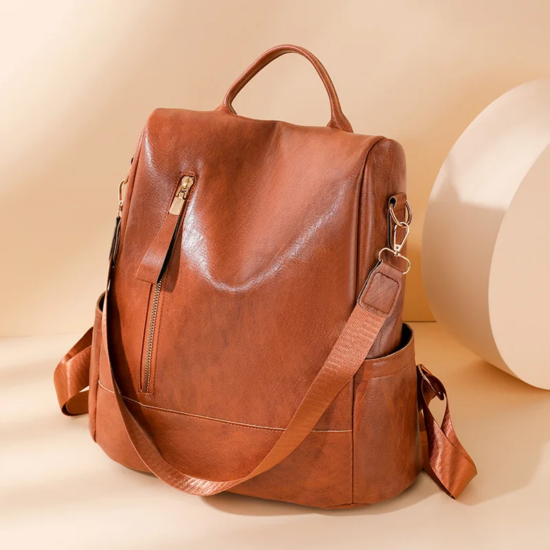 

Кожаная школьная сумка женский рюкзак для девочек противоугонные женские рюкзаки большой емкости кожаный женский рюкзак женский