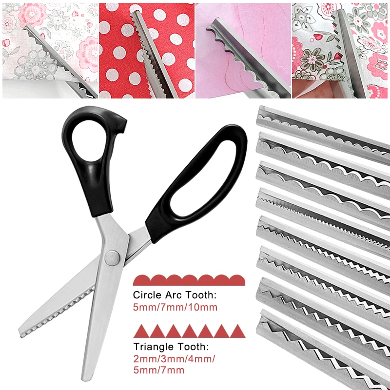 

Zag Sewing Zig Scissors Tool Cut DIY Pinking Serrated Fabric Shears Lace Accessories Tailor Craf Scissors Scissors Sewing Sewing