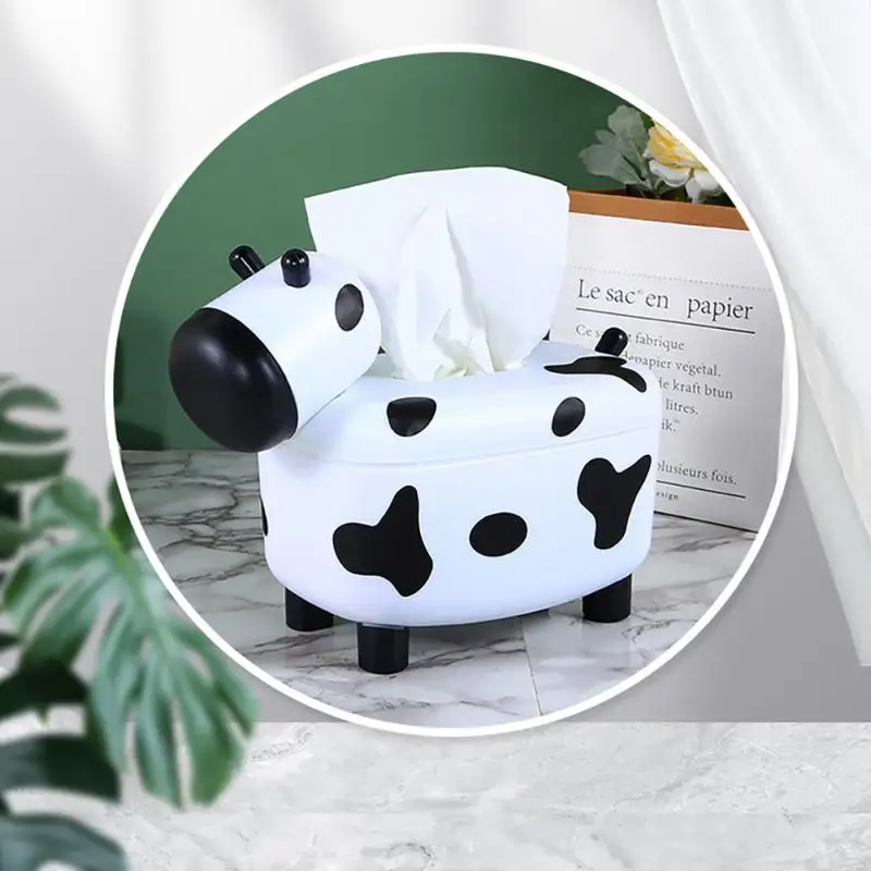 

Household Cute Cartoon Lamb Tissue Box Roll Paper Pumping Paper Universal Tissue Desktop Storage Box With Toothpick Box