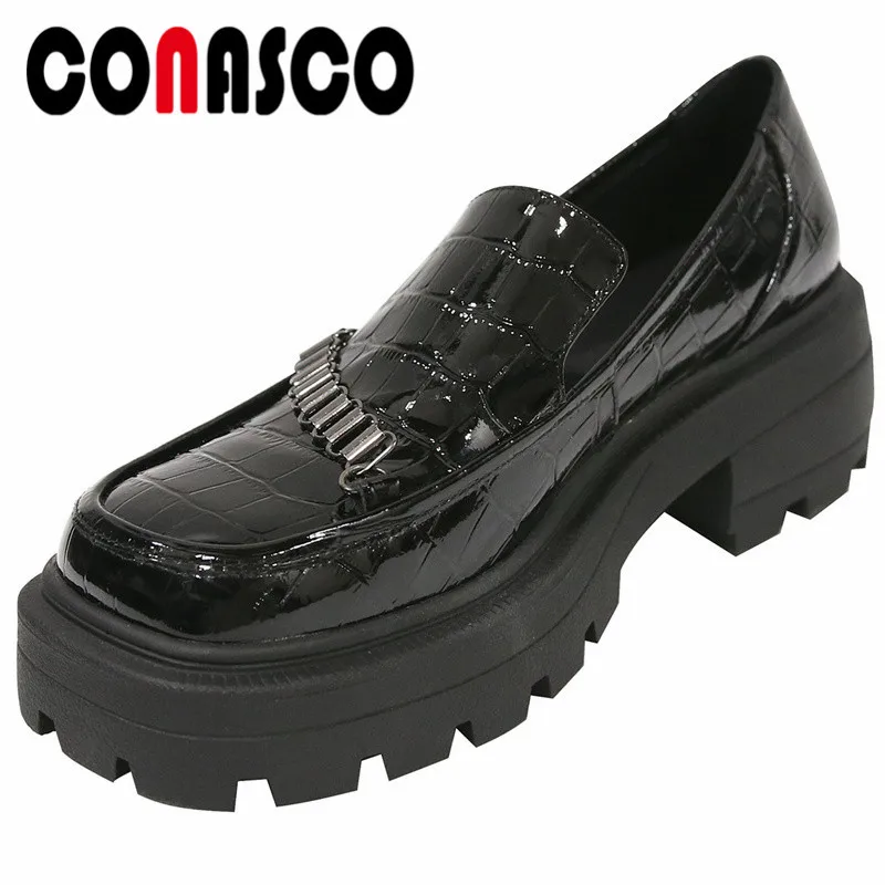 

Туфли-лодочки женские из воловьей кожи, в стиле ретро