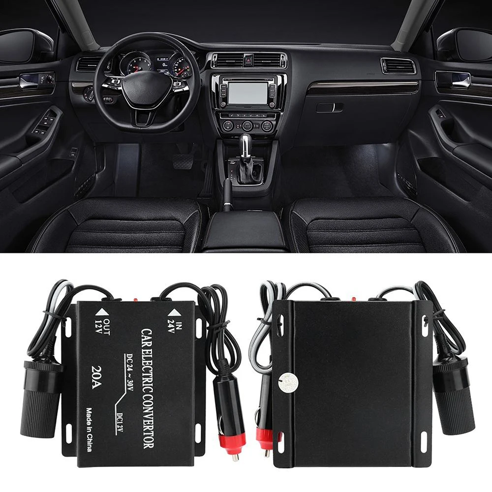 Автомобильный понижающий трансформатор преобразователь источника питания для