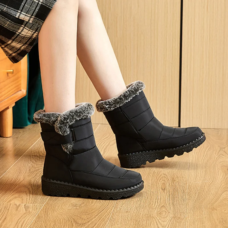 womens faux fur winter boots