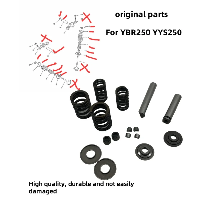 Головка блока цилиндров мотоцикла подходит для Yamaha Ybr250 Ys250 Xg250 Ttr250 Xt225 Tw200 Ag200 Ag223