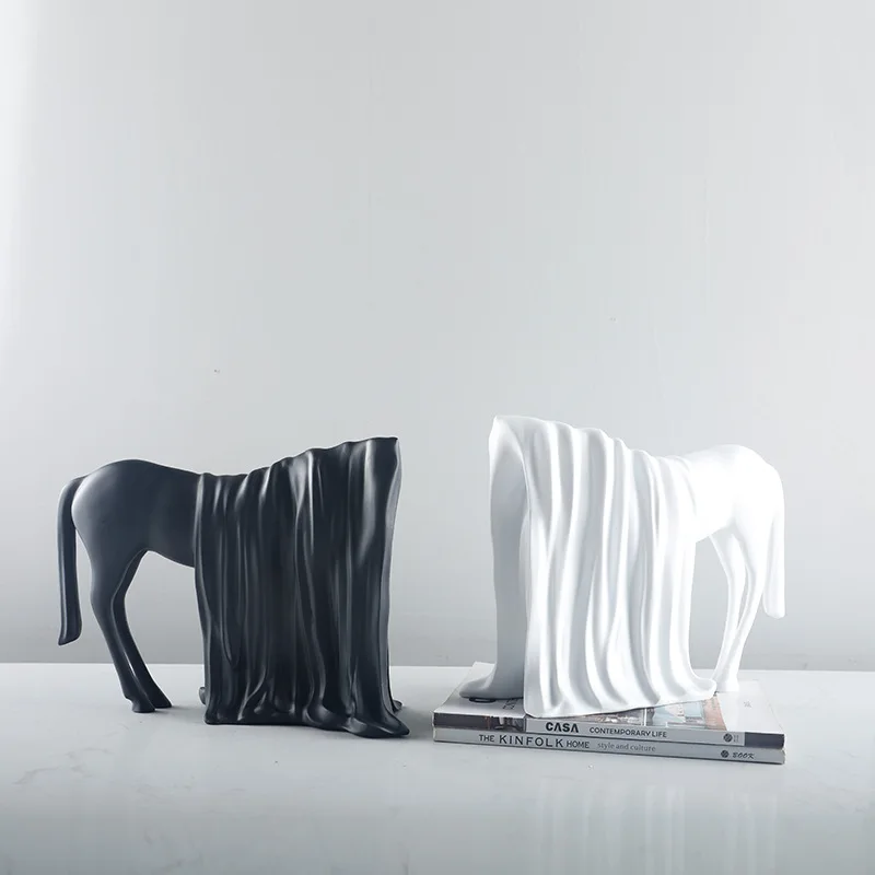 

Simple Modern Abstract Animal Sculpture Horse Decoration Porch Living Room Home Decoration Art Tabletop Decoration