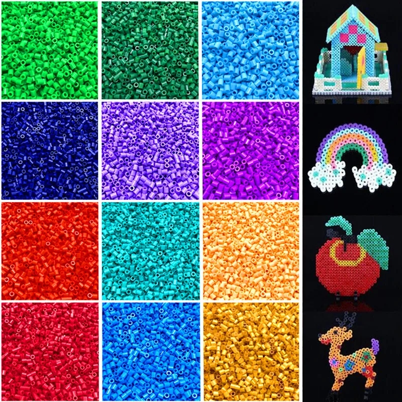 

200Pcs 5mm High Grade HAMA Perler Beads for GREAT Kids Great Fun DIY Intelligence Educational Toys Craft Puzzles (Hole Size:3mm)