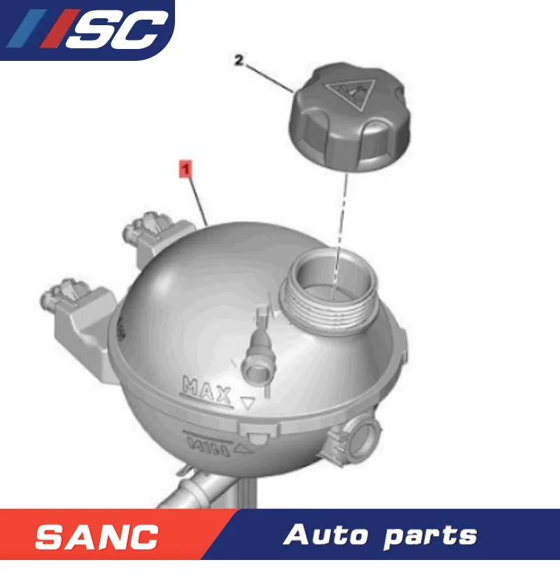9800777280 высококачественный радиатор охлаждающей жидкости расширительного бака