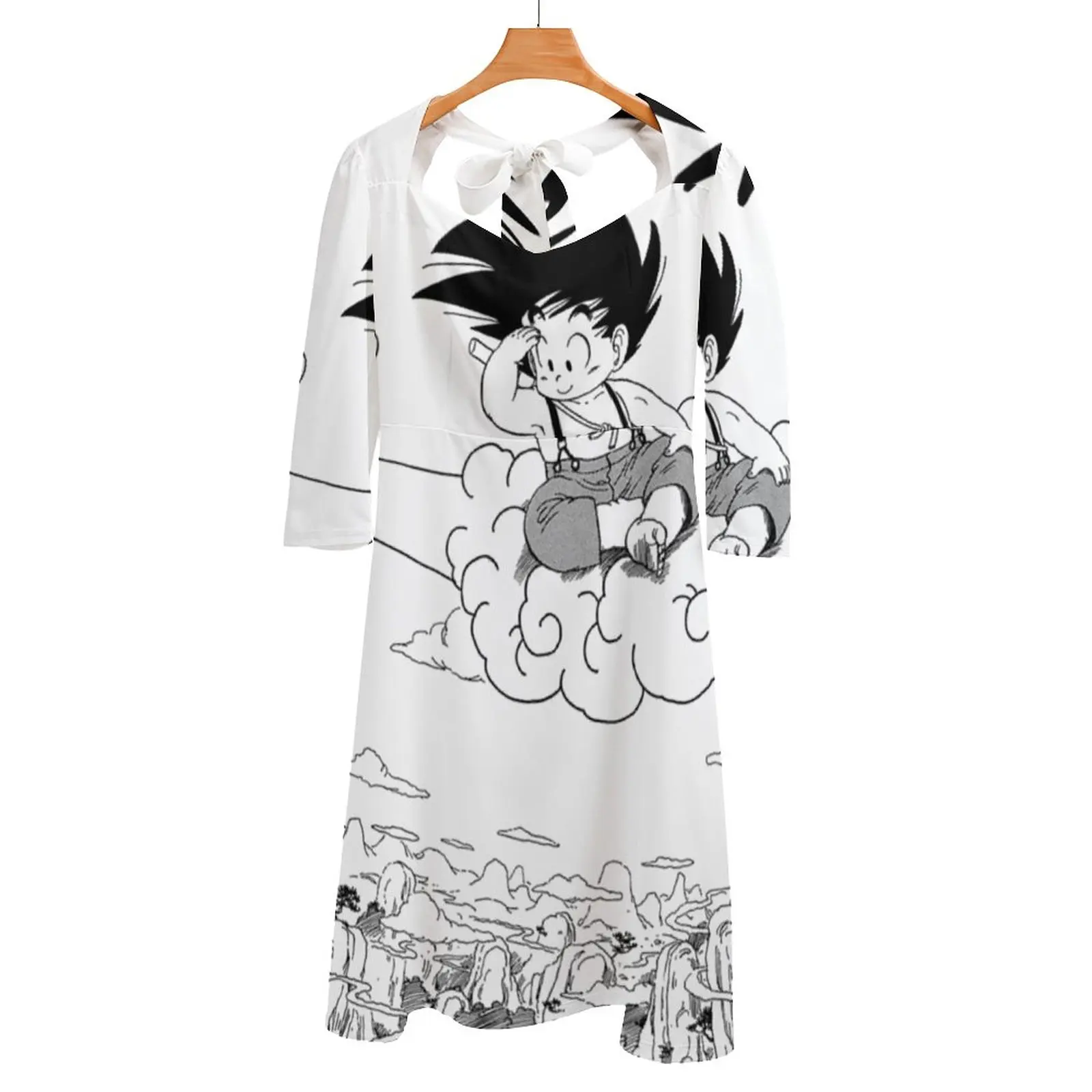 

Kid On Nimbus Back Lacing Backless Dress Square Neck Dress Sweet Elegant Dress Db Dbz Vintage Japan Anime Dbz Japan Db Ultra