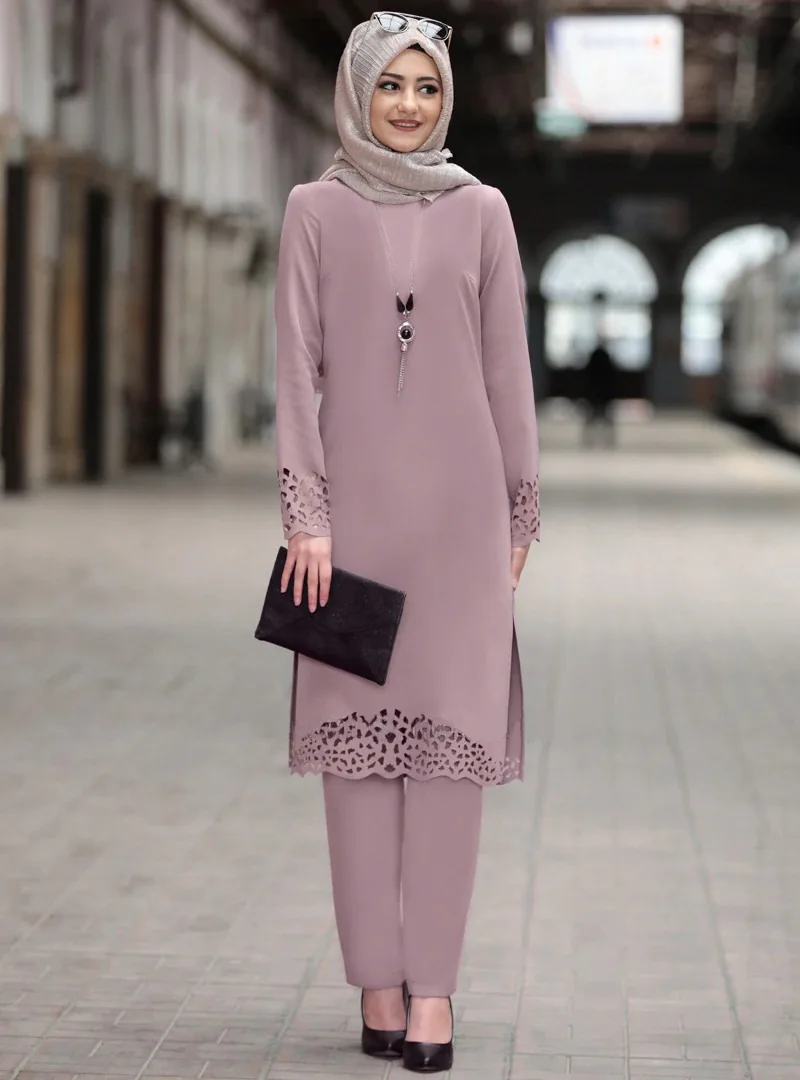 2023 Set Muslim Dress Abaya Women Elegant Caftan Marocain Abaya Dubai Kaftan Islam Robe Eid Mubarak Ramadan New Robe Dress