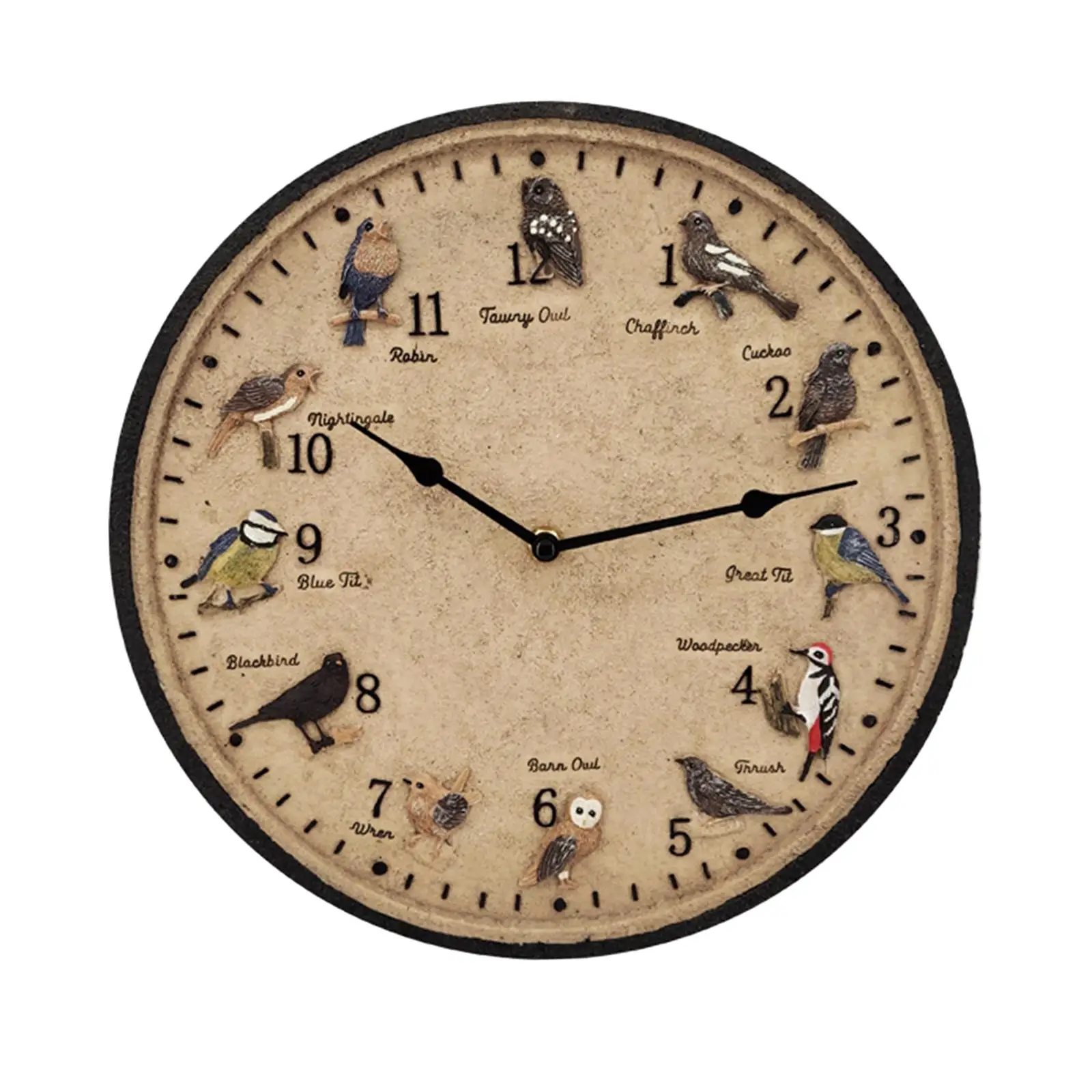 

Outdoor Wall Clock Resin Crafts 12inch Clocks for Garden Farmhouse