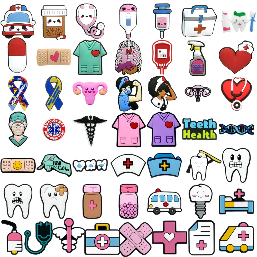 Украшения для обуви количество 50 штук модели в ассортименте