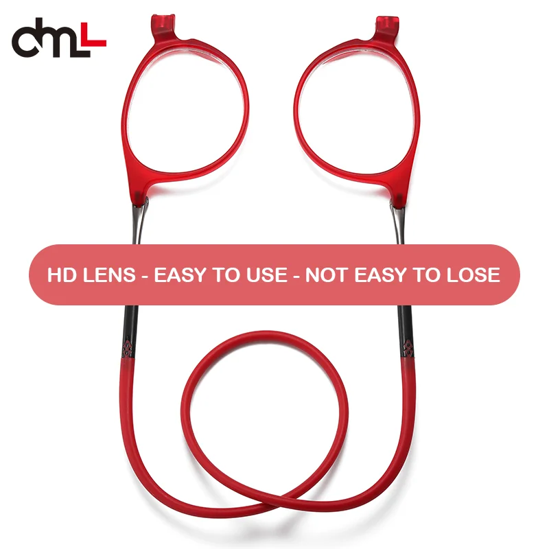 Очки для чтения TR90 с подвесной шеей мужские и женские защитой от синего света