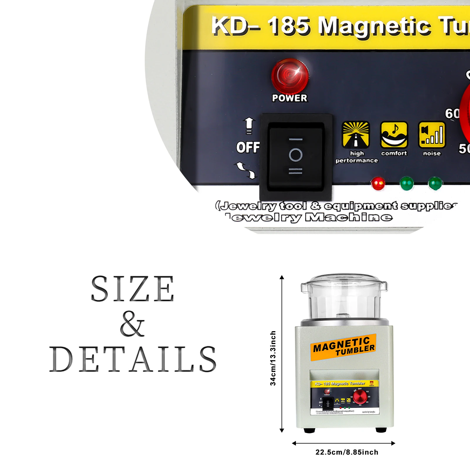 RU в наличии искусственная Магнитная машинка для полировки ювелирных изделий 220 В