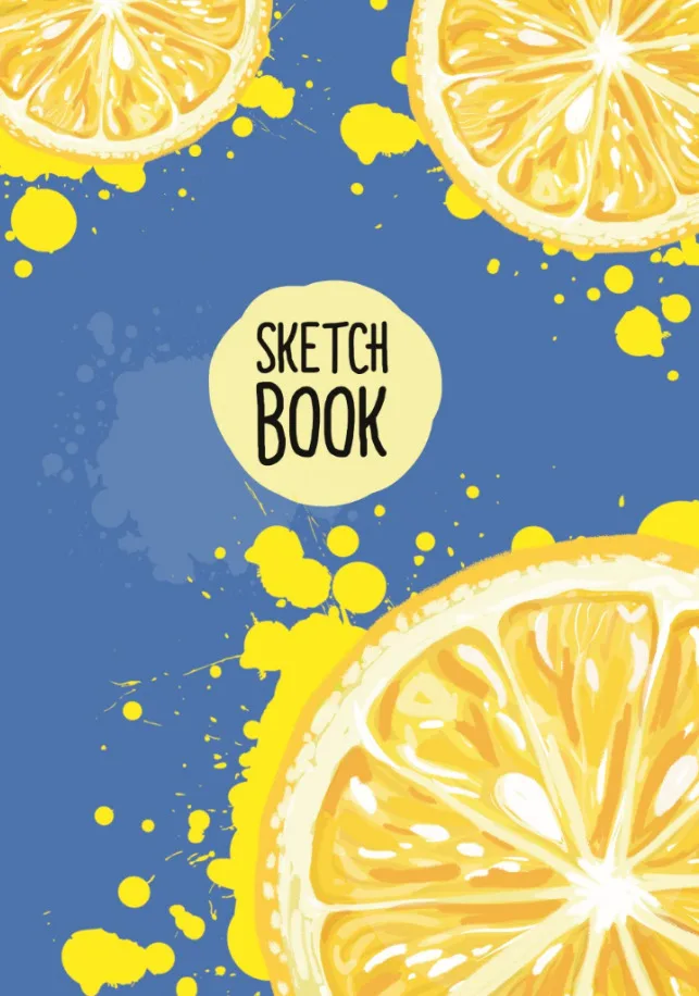 Блокноты художественные. Книга Скетчбук. Лимон | Канцтовары для офиса и дома