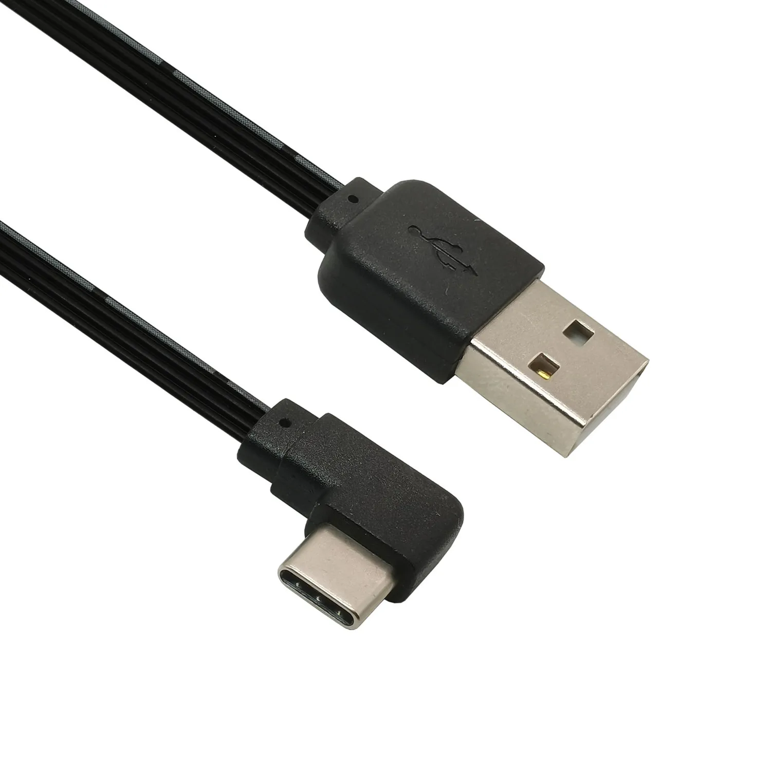 Мягкий короткий кабель USB типа C длиной 0 1 м 2 3 5 прямой угол 90 градусов