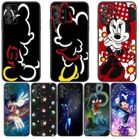 minnie mouse mickey love black case for samsung galaxy a70 a50 a51 a71 a52 a40 a30 a31 a90 a20e 5g a20s silicon soft phone cover