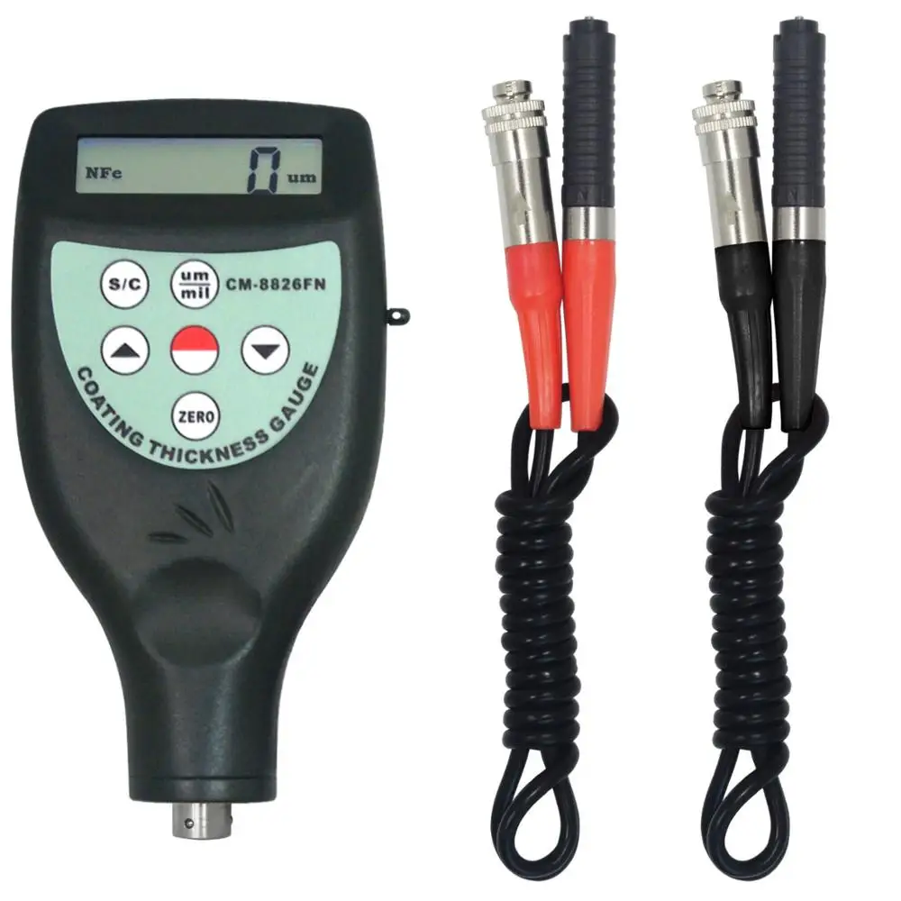 

High Accuracy Coating Thickness Gauge Coating Thickness Measuring Instrument CM-8826FN (F/NF Type) 0~1250 Um