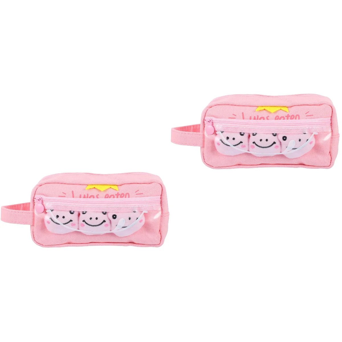 

2 pcs Adorable Pouch Canvas Container Student Stationery Pouch