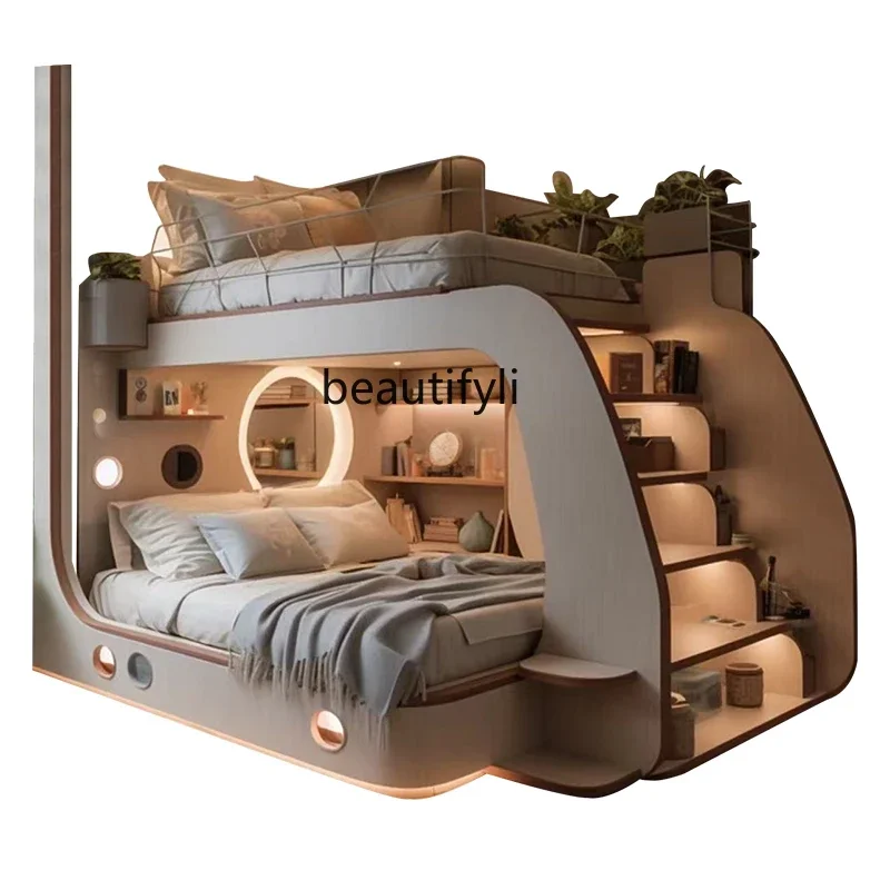 Двухъярусная кровать для дома на дереве двухслойная Регулируемая по высоте